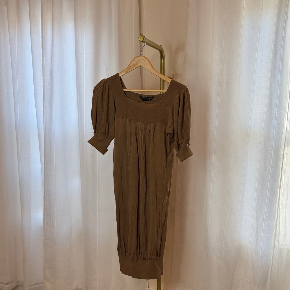 BCBGMaxAzria Brown Midi Dress